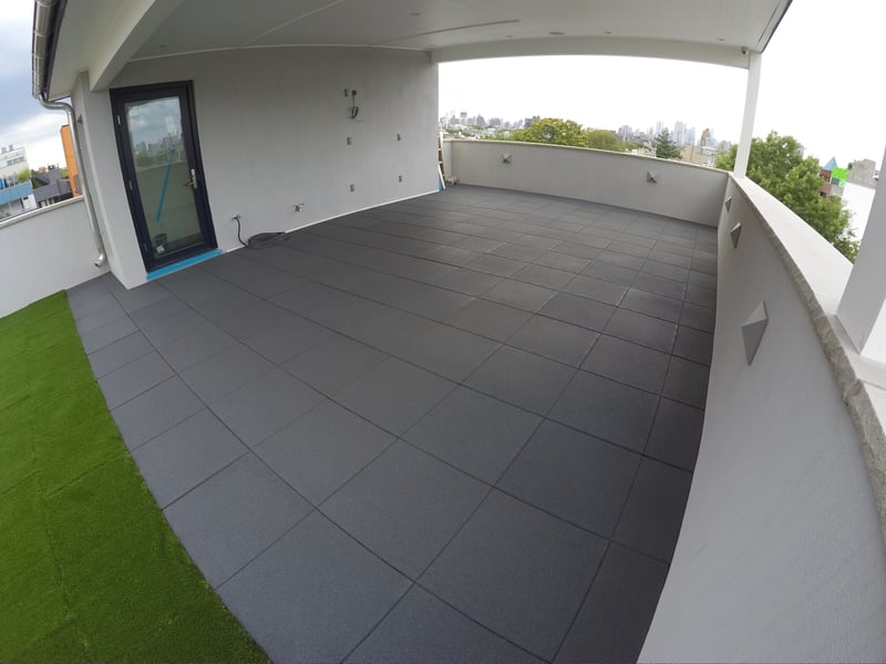 Rooftop Using Rubber Pavers with Our Turf-Top Tiles preview 5